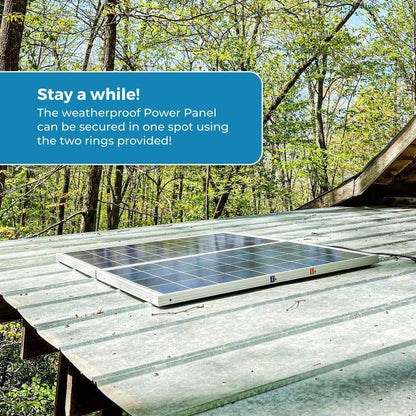 ELITE 3600-Watt/5760W Peak Push Button Start Solar Powered Portable Generator W/ 4 Solar Panels, Power Pod, Wind Turbine