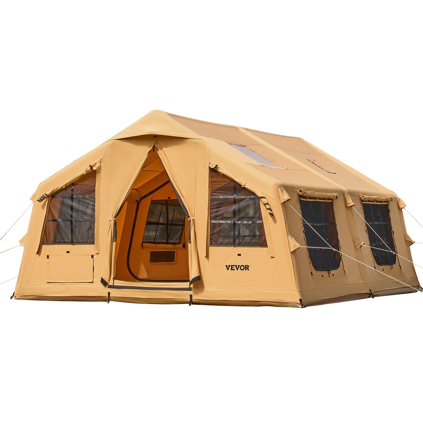 VEVOR Inflatable Tents for Camping 8-12 Person Glamping Window Tent W/ Hand Pump